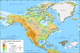 Kuzey Amerika Fiziki Haritası